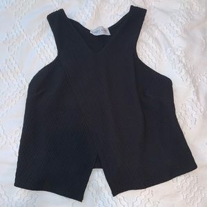 Paris & Me black cross cross top